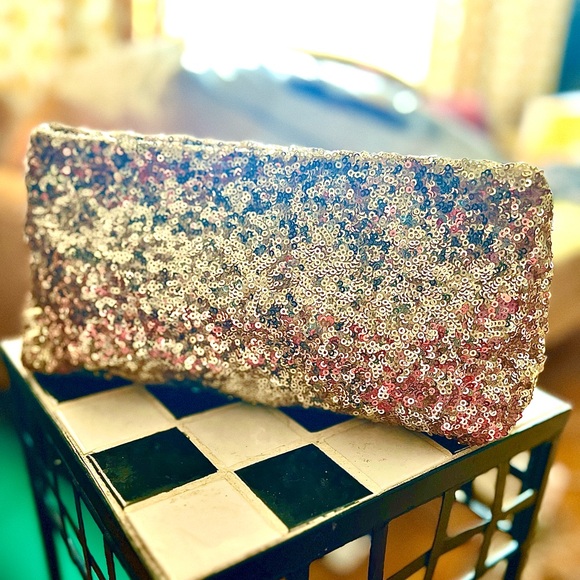 Victoria's Secret Handbags - Victoria’s Secret Gold Sequin Clutch